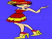 Spielen Girl wearing hat coloring