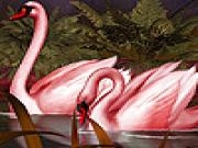 Play Red dream swans puzzle