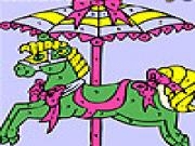 Play Colorful carousel coloring