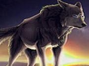 Play Fantastic mountain wolf puzzle