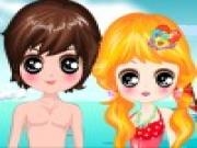 Play Kawaii lover beach dressup