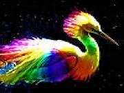 Spielen Rainbow heron slide puzzle