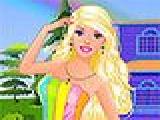 Play Barbie rainbow dress up