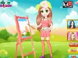 Play Go to outdoor sketching in spring