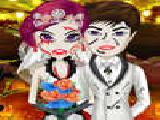 Play Halloween wedding couple