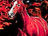 Play Red flame horse puzzle