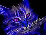 Play Fantasy blue cat puzzle