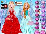 Play Elsa with anna dressup