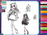 Play Monster high ghouls coloring