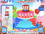 Play 4th of july cake surprise