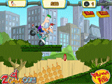 Play Phineas and ferb crazy motorcycle