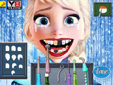 Play Elsa dentist care