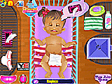 Play Baby daisy diaper change