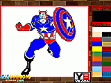 Play Captain american coloring