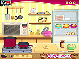 Play Mia cooking lasagna