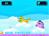 Play Chompy's snowball fight