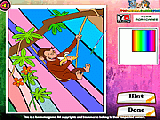 Play Curious george coloring