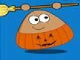 Play Pou halloween cleanup