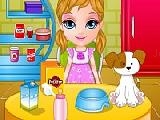 Play Baby barbie adopts a pet