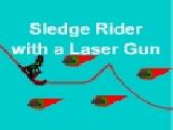 Play Sledge rider with a laser gun