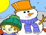 Play Winter day coloring
