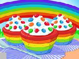 Play Cooking rainbow cupcakes