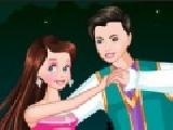 Play Prince and princess dancing dressup