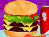 Play Double cheese burger decoration