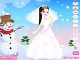 Play Lovely winter bride dress up