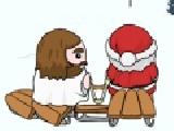 Play Holiday snow wars: santa vs jesus