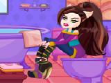 Play Clawdeen wolf toilet decor