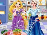 Play Elsa and rapunzel shopping