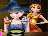 Play Elsa and anna superpower potions