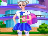 Play Elsa college dress up