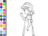 Play Coloring princess anna sad