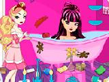 Play Ever after high bathroom cleaning