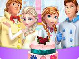 Play Frozen family cooking wedding cake