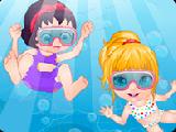 Play Baby barbie swimming accident
