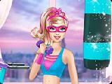 Play Barbie superhero gym workout