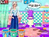 Play Elsa bathroom cleaning day