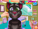 Play Talking tom at eye clinic