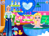 Play Baby elsa bubble bath