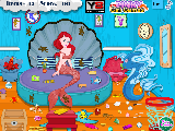 Play Princess ariel room cleaning
