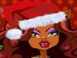 Play Monster high clawdeens christmas dress up