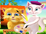 Play Talking angela painting ginger