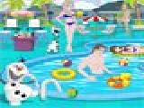 Play Frozen pool party decoration