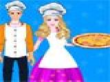 Play Barbie and ken cooking pizza chicken