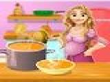 Play Pregnant rapunzel cooking chicken soup