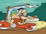 Play Flintstones car puzzle