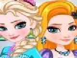 Play Elsa and rapunzel matching outfits
